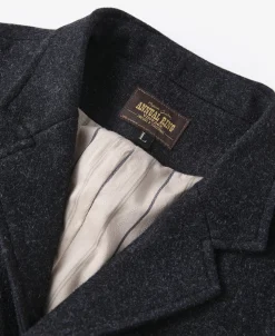 Discount 1930s Charcoal Gray Tweed Lapel Vest Waistcoats