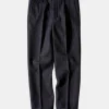 Fashion 1930s Charcoal Gray Tweed Pleated Trousers Pants&trousers