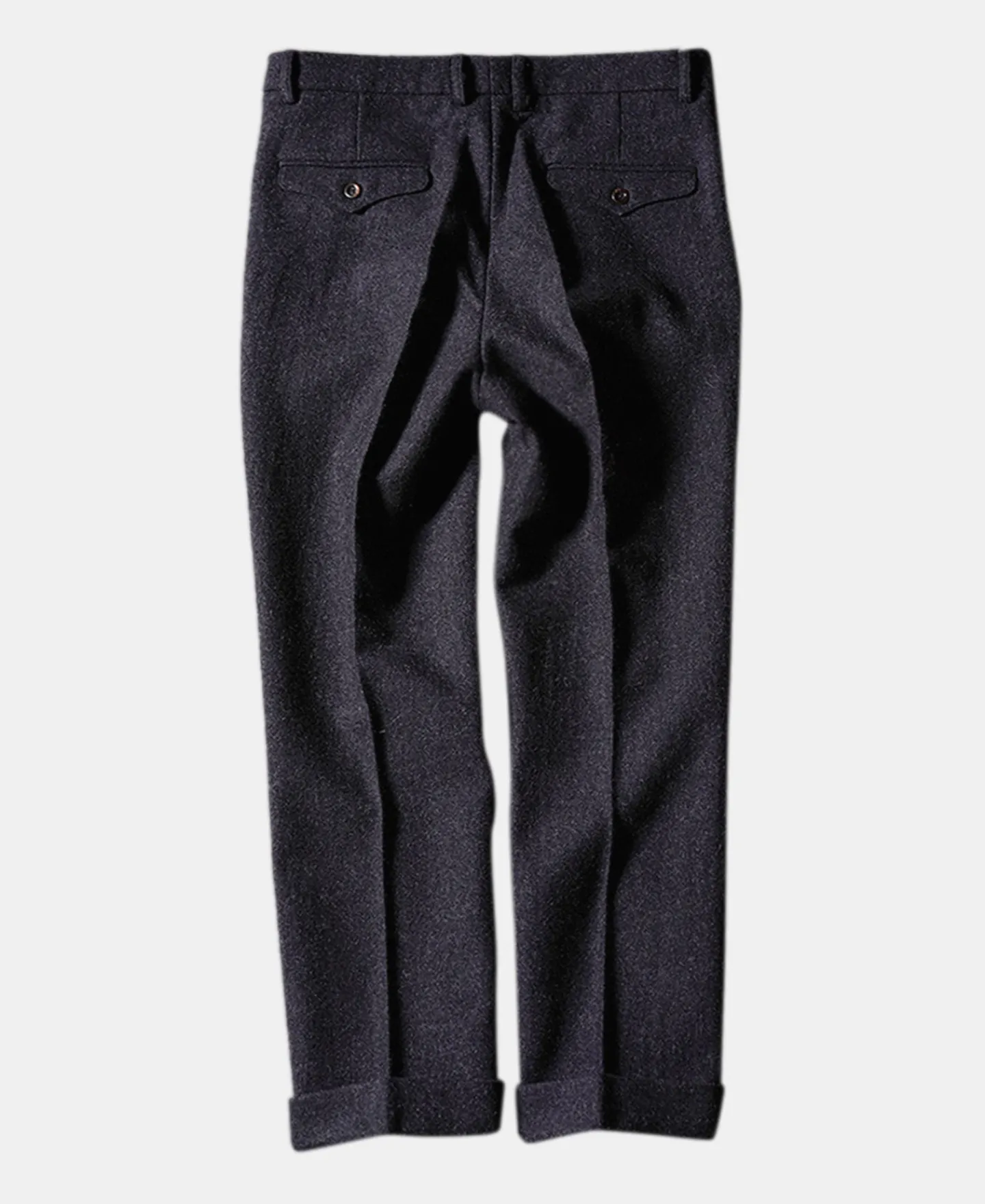 Fashion 1930s Charcoal Gray Tweed Pleated Trousers Pants&trousers