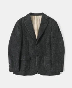 Discount 1930s Charcoal Gray Tweed Suit Jacket Jackets&coats