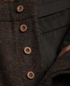 New 1920s Chocolate Brown Tweed Trousers Pants&trousers