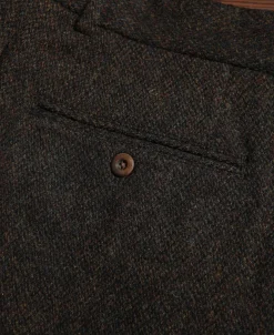 New 1920s Chocolate Brown Tweed Trousers Pants&trousers
