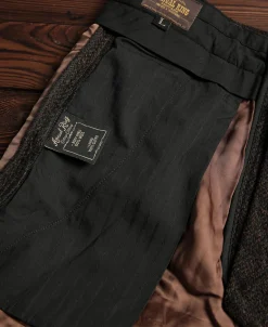 New 1920s Chocolate Brown Tweed Trousers Pants&trousers