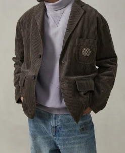 Online 1960s Corduroy Pocket Sport Coat - Gray Jackets&coats