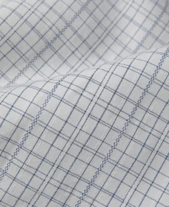 Fashion 1930s Dobby Grid Check Spearpoint Collar Dress Shirt Long Sleeve Shirts | Shirts