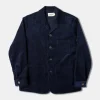 Sale 1940s French Indigo Corduroy Chore Coat Jackets&coats