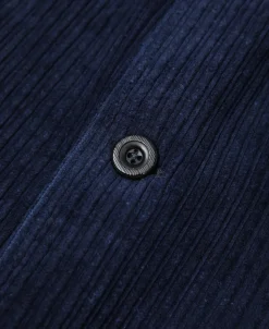 Fashion 1920s French Indigo Corduroy Suit Jacket Jackets&coats
