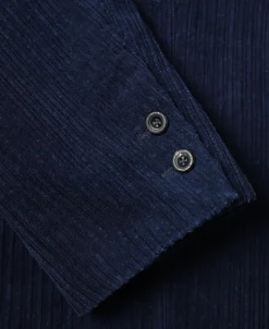 Fashion 1920s French Indigo Corduroy Suit Jacket Jackets&coats
