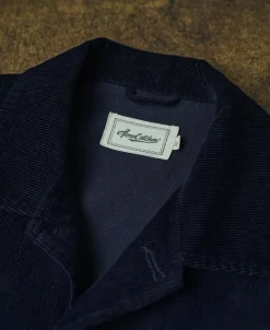 Sale 1940s French Indigo Corduroy Chore Coat Jackets&coats