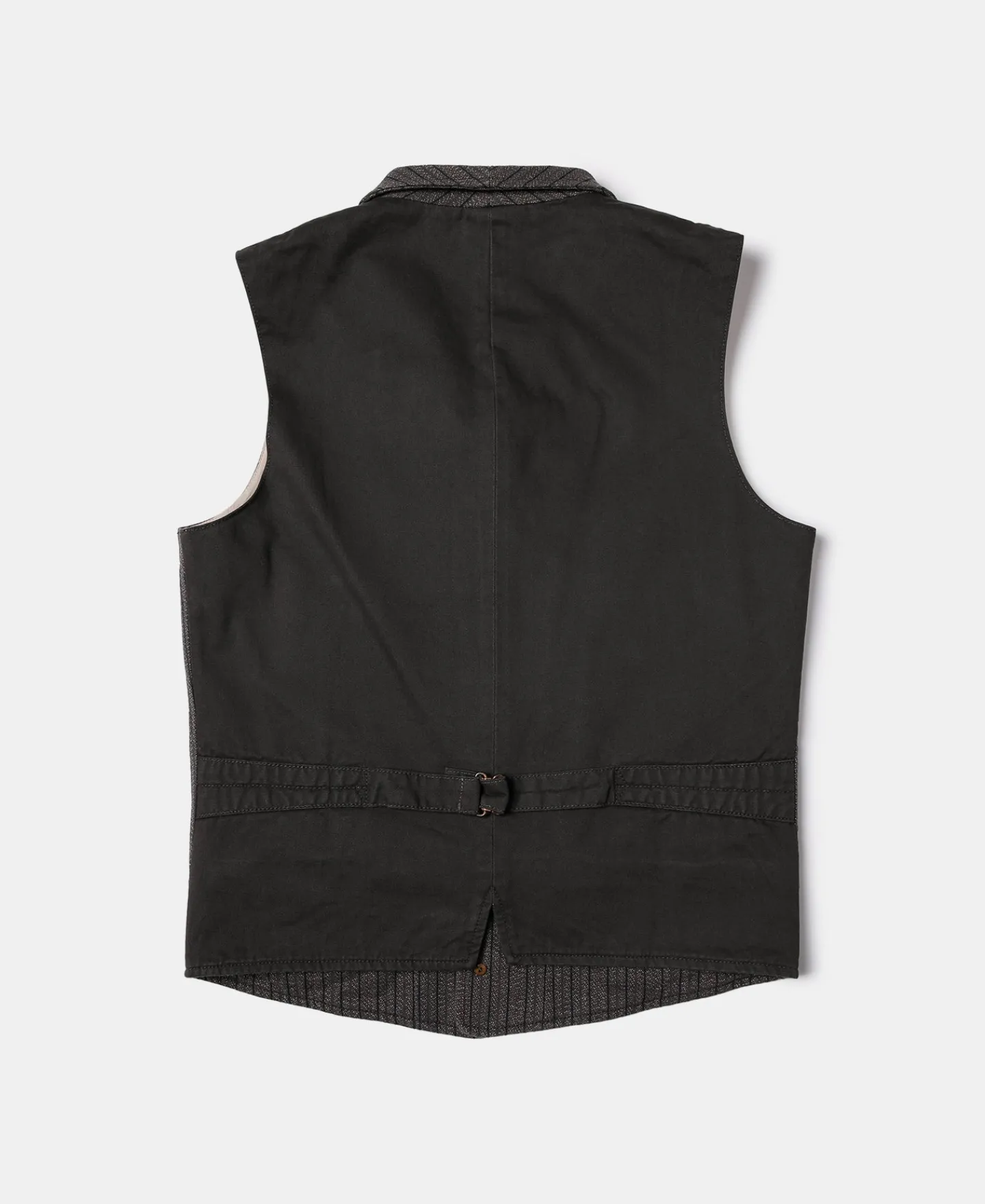 Online 1920s French Salt & Pepper Striped Chambray Vest Waistcoats