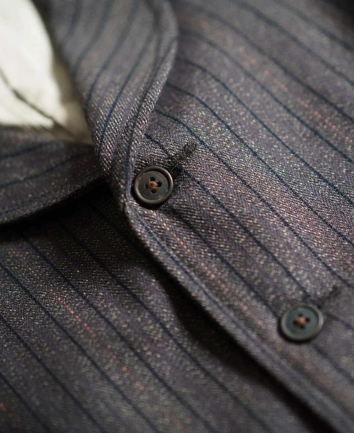 Online 1920s French Salt & Pepper Striped Chambray Vest Waistcoats