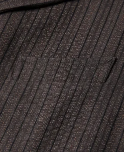 Best 1900s French Salt & Pepper Striped Chambray Sack Jacket Jackets&coats