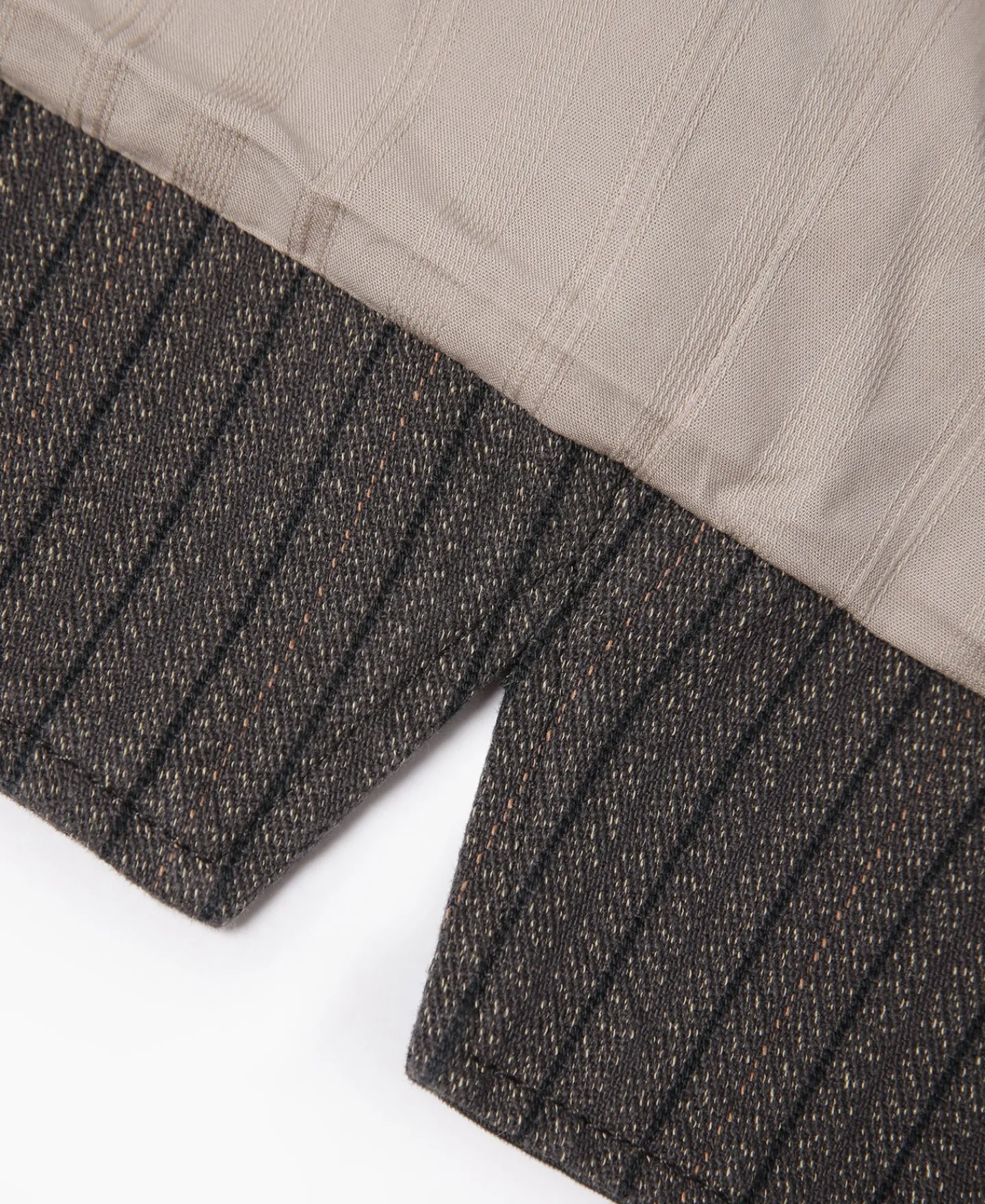 Online 1920s French Salt & Pepper Striped Chambray Vest Waistcoats