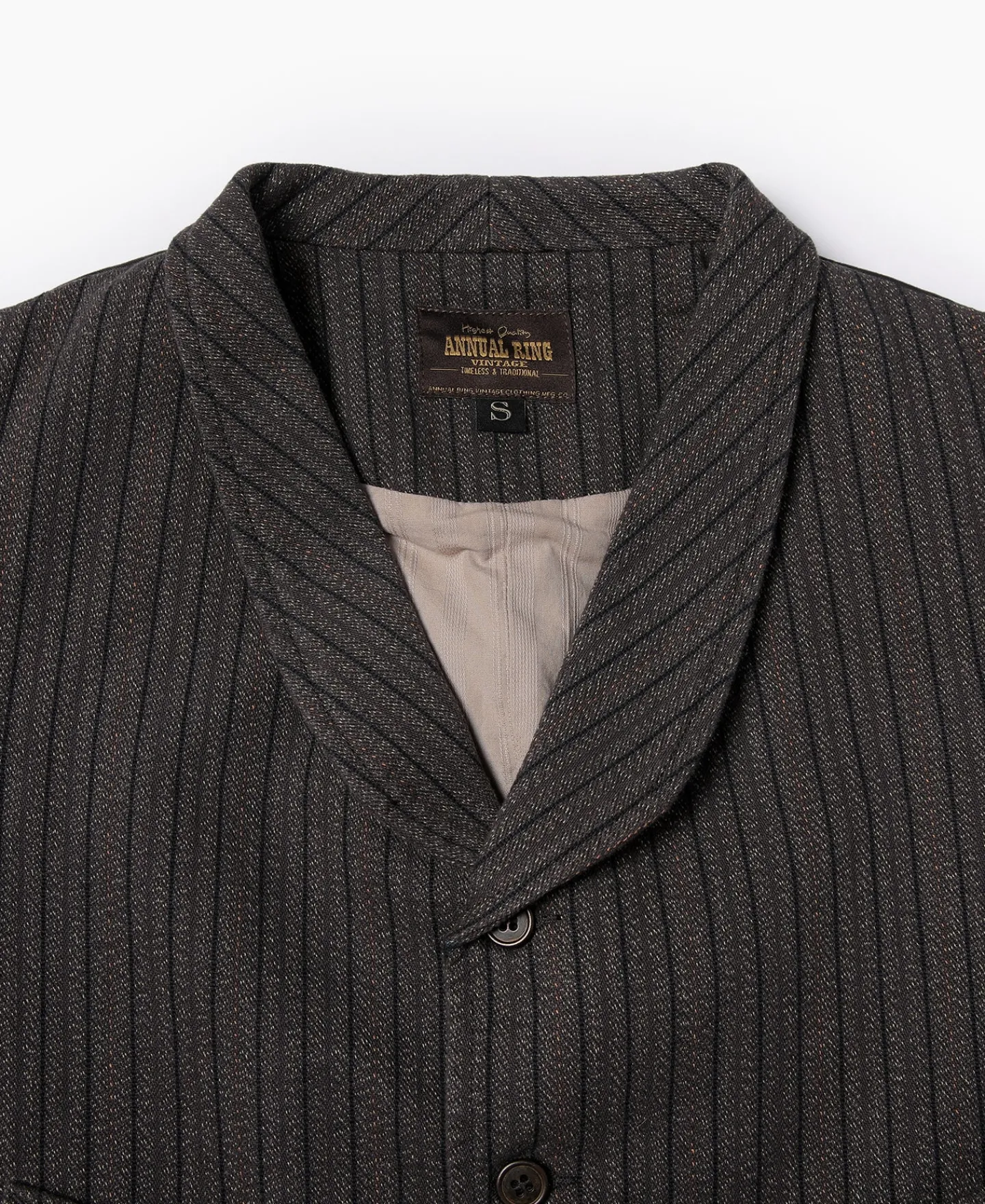 Online 1920s French Salt & Pepper Striped Chambray Vest Waistcoats