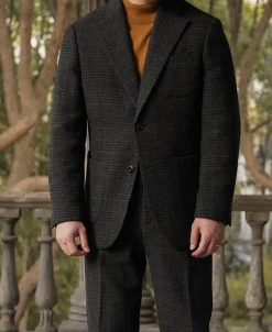 Discount 1930s Glen Plaid Tweed Suit Jacket Jackets&coats