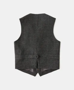 Outlet 1930s Glen Plaid Tweed Suit Vest Waistcoats