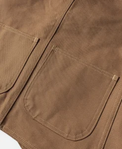 Clearance 1930s Heavyweight Canvas Game Pocket Hunting Vest - Khaki Waistcoats