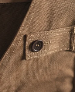 Clearance 1930s Heavyweight Canvas Game Pocket Hunting Vest - Khaki Waistcoats
