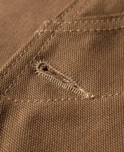 Clearance 1930s Heavyweight Canvas Game Pocket Hunting Vest - Khaki Waistcoats