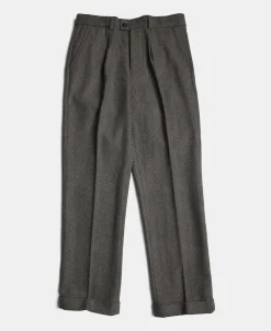 Hot 1920s Herringbone Tweed Trousers Pants&trousers