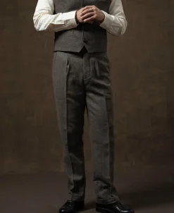 Hot 1920s Herringbone Tweed Trousers Pants&trousers