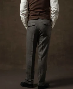 Hot 1920s Herringbone Tweed Trousers Pants&trousers