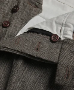 Hot 1920s Herringbone Tweed Trousers Pants&trousers