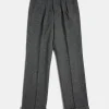 Sale 1940s Hollywood Waistband Coloured Speckle Tweed Trousers Pants&trousers