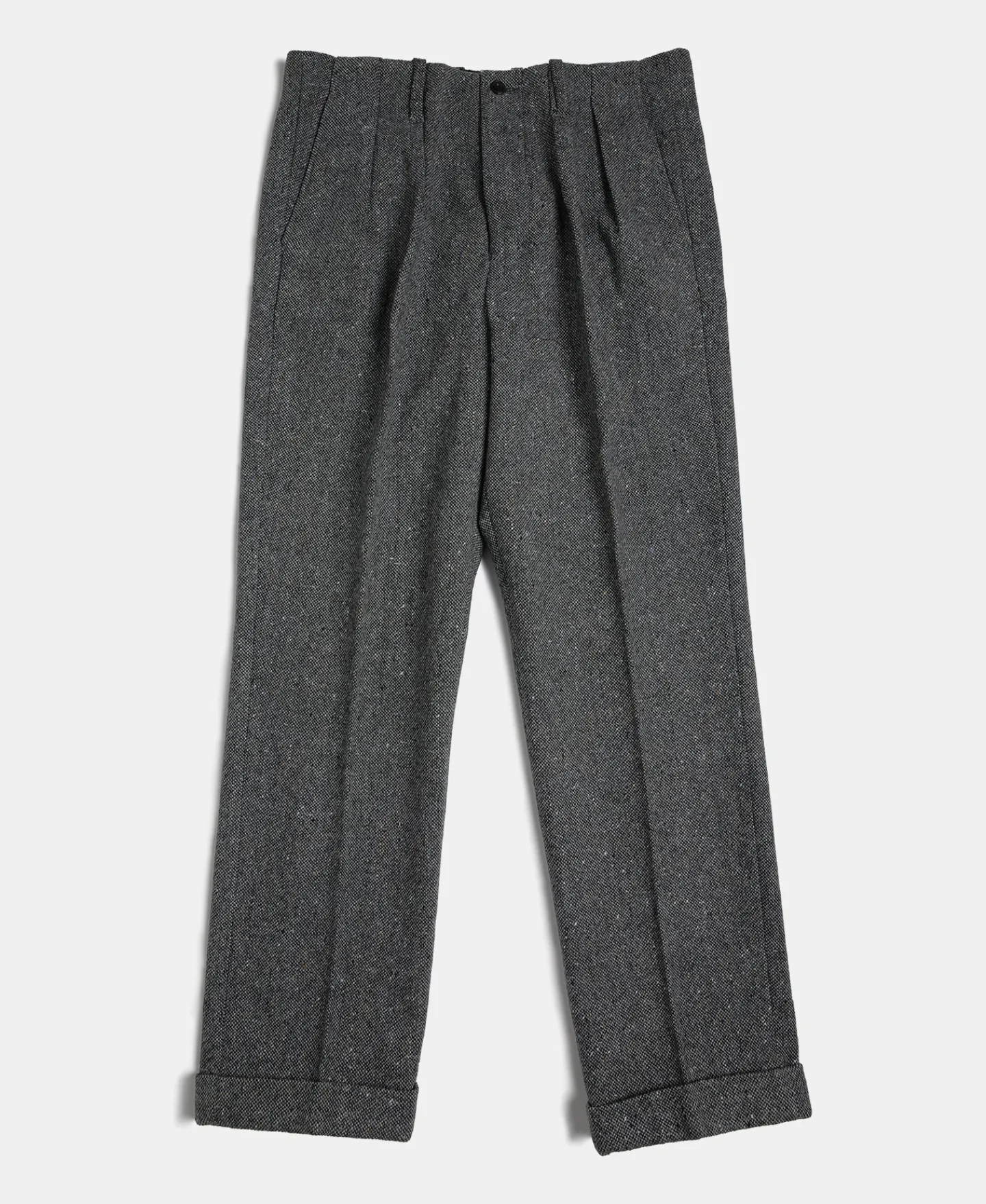Sale 1940s Hollywood Waistband Coloured Speckle Tweed Trousers Pants&trousers