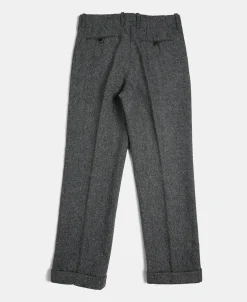 Sale 1940s Hollywood Waistband Coloured Speckle Tweed Trousers Pants&trousers