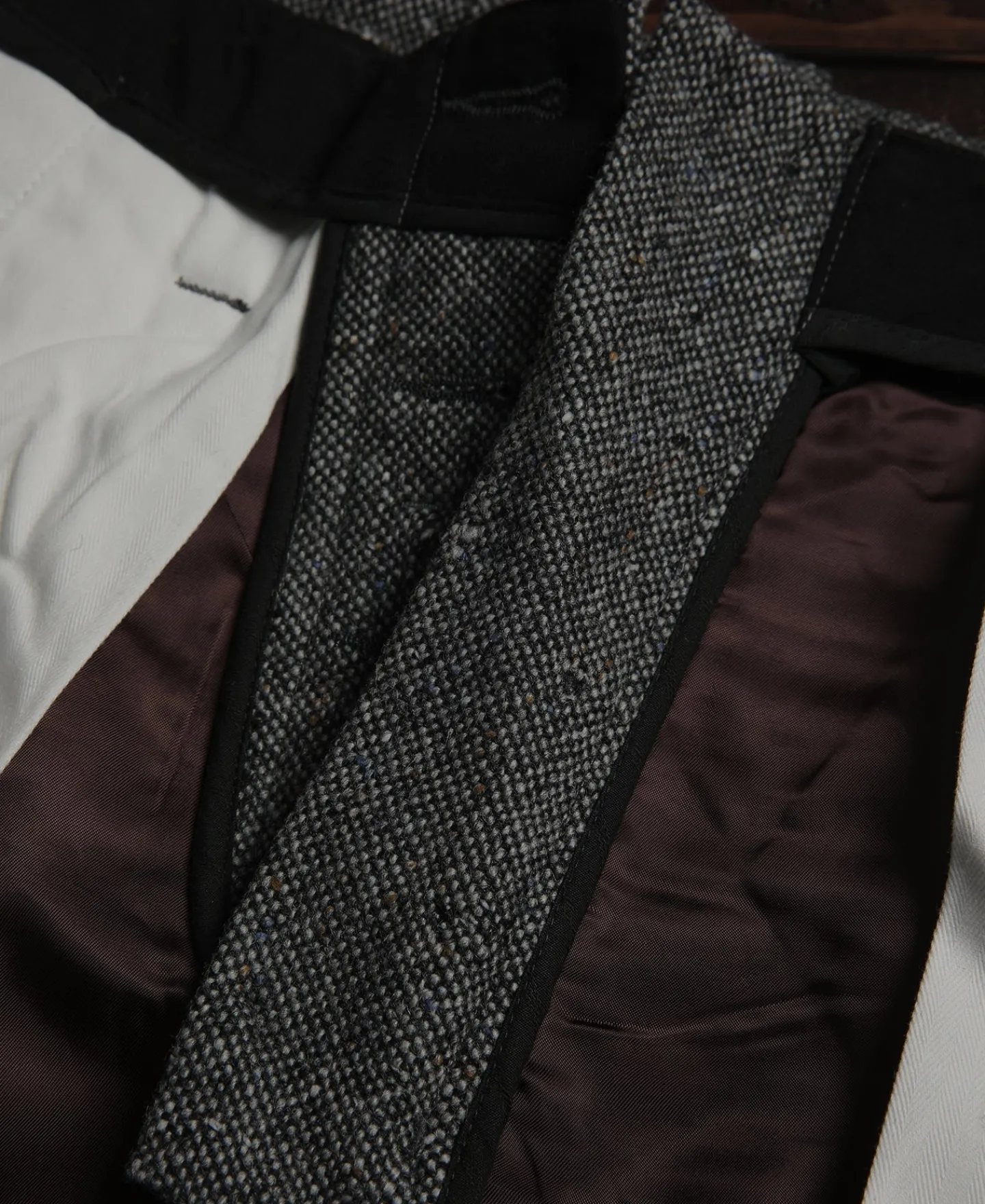 Sale 1940s Hollywood Waistband Coloured Speckle Tweed Trousers Pants&trousers