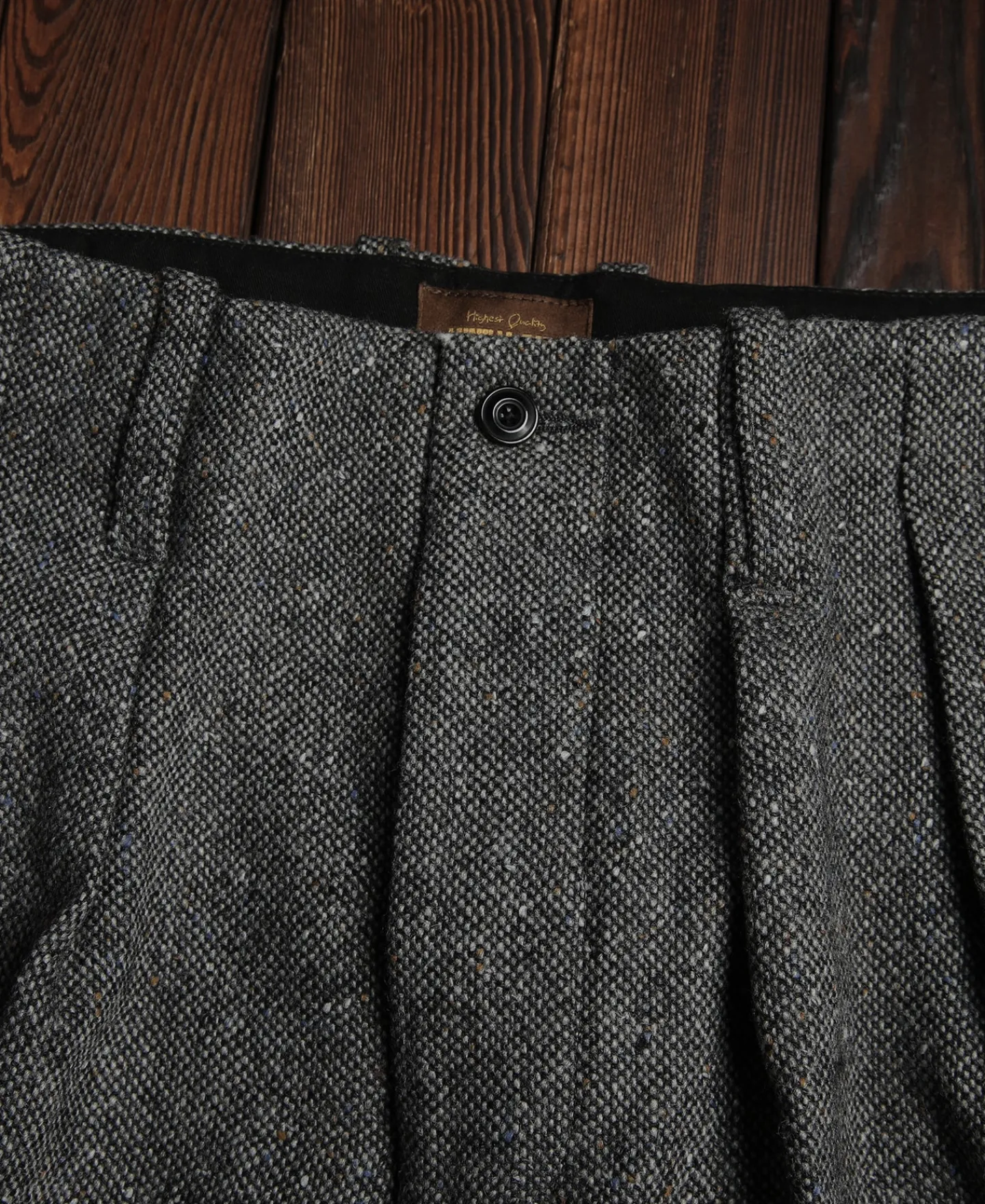 Sale 1940s Hollywood Waistband Coloured Speckle Tweed Trousers Pants&trousers
