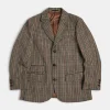 Fashion 1950s Houndstooth Tweed Blazer Jackets&coats