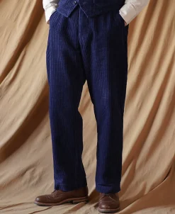Best 1920s Indigo Corduroy Work Pants Pants&trousers