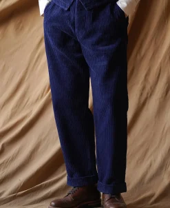 Best 1920s Indigo Corduroy Work Pants Pants&trousers