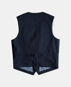 New 1920s Indigo Corduroy Work Vest Waistcoats