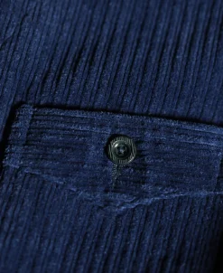New 1920s Indigo Corduroy Work Vest Waistcoats
