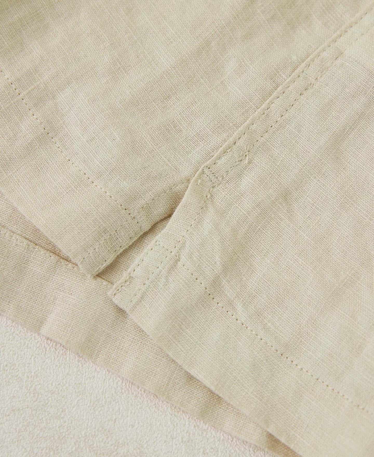 Best 1950s Italian Collar Linen Shirt - Apricot Short Sleeve Shirts | Shirts
