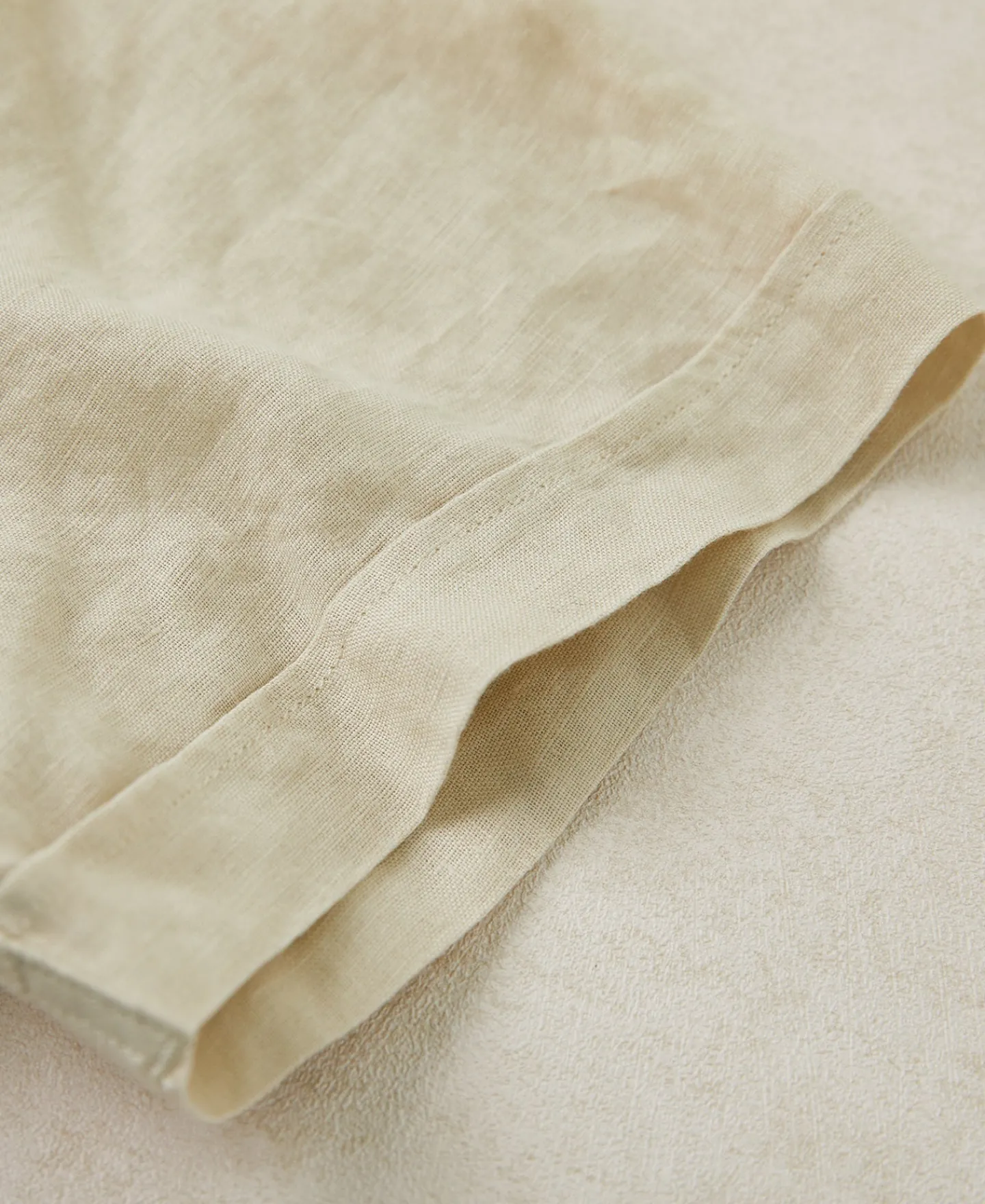 Best 1950s Italian Collar Linen Shirt - Apricot Short Sleeve Shirts | Shirts
