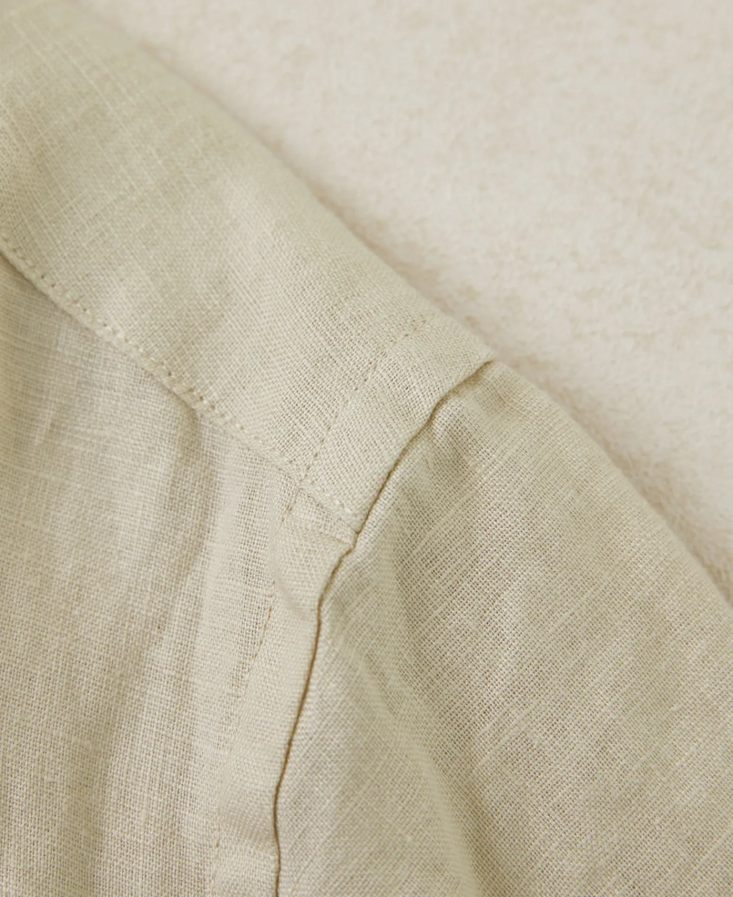 Best 1950s Italian Collar Linen Shirt - Apricot Short Sleeve Shirts | Shirts