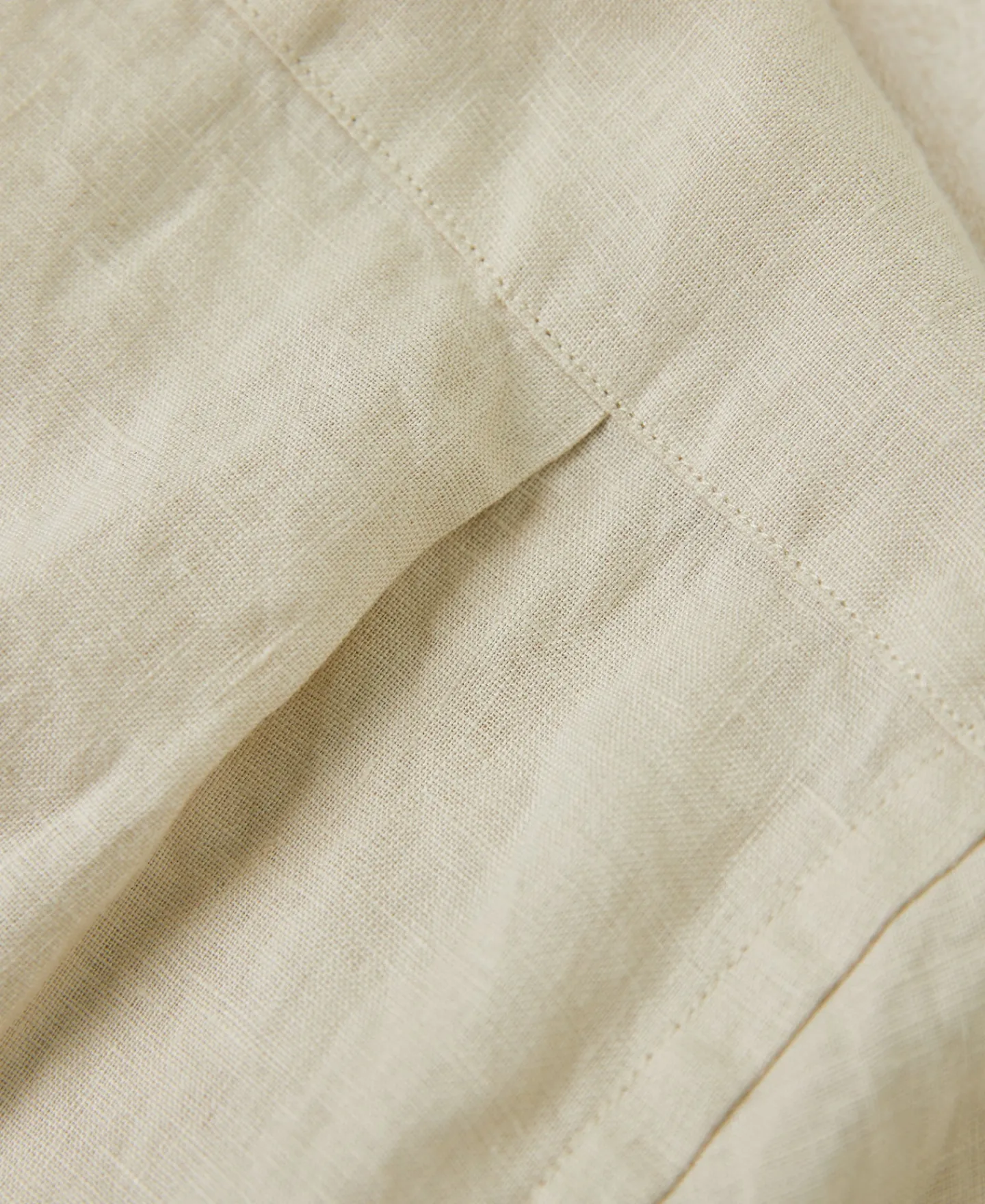 Best 1950s Italian Collar Linen Shirt - Apricot Short Sleeve Shirts | Shirts