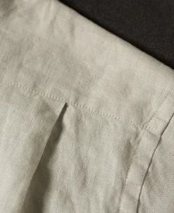 Sale 1950s Italian Collar Long-Sleeve Linen Shirt - Apricot Long Sleeve Shirts | Shirts