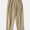 Clearance 1930s IVY Style Double Pleated Chino Trousers - Khaki Pants&trousers