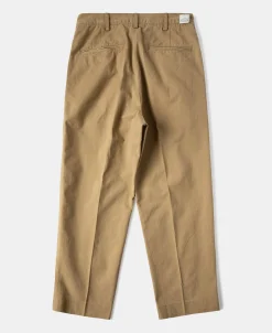 New 1930s IVY Style Double Pleated Chino Trousers - Yellow Pants&trousers