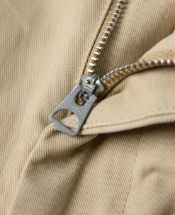 Clearance 1930s IVY Style Double Pleated Chino Trousers - Khaki Pants&trousers