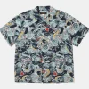 Sale 1940s Japanese Cloud Dragon Aloha Shirt Short Sleeve Shirts | Shirts