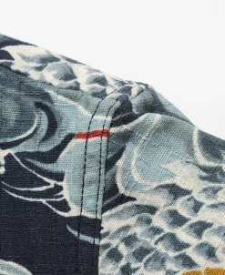 Sale 1940s Japanese Cloud Dragon Aloha Shirt Short Sleeve Shirts | Shirts