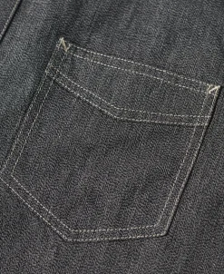 Best 1930s Jaspé Workshirt - Dark Gray Long Sleeve Shirts | Shirts