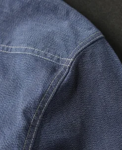 Discount 1930s Jaspé Workshirt - Grayish Blue Shirts | Long Sleeve Shirts