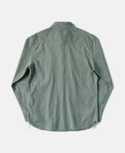 Best 1930s Jaspé Workshirt - Sage Long Sleeve Shirts | Shirts